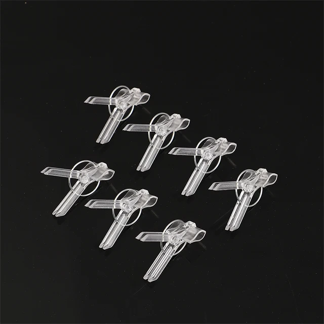 100Db 15X35 Mm Oltási Klipek Zöldségek Oltott Szorító Kerti Növények Palánták Átlátszó Műanyag Közös Kertészkedők - Image 5