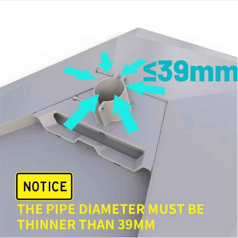 Starlink Gen 3 Roof Eaves Mounting Bracket Satellite Mounting Bracket Stainless Steel Wall Mounted Bracket for Internet Satellite V3 Installation Kit