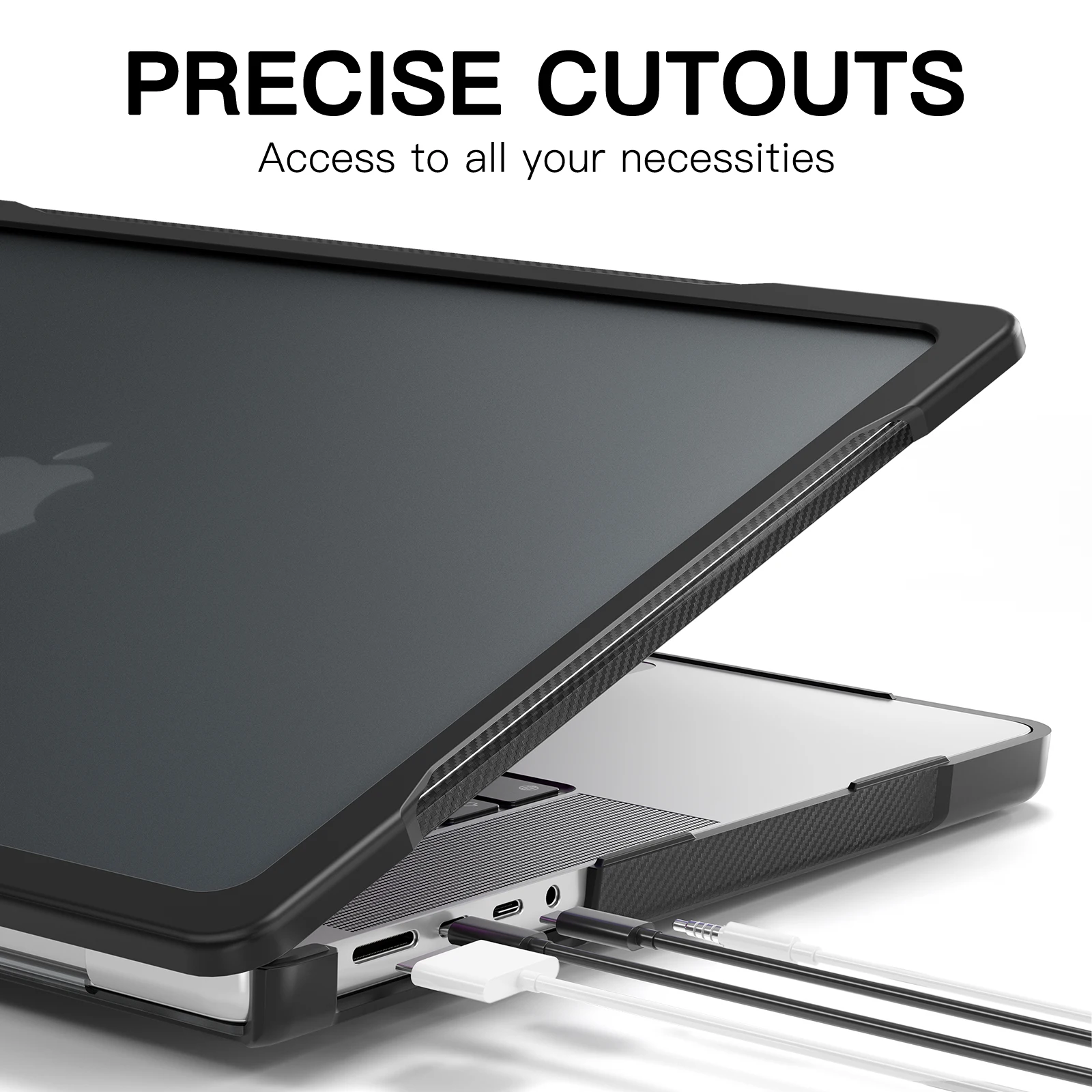 Capa para Laptop à Prova de Choque para Apple Macbook Air Concha Multicamadas Design de Furo de Resfriamento 15 2023 A2941 Pro16.2 2023 2023 A2485 A2780 - Imagem 5