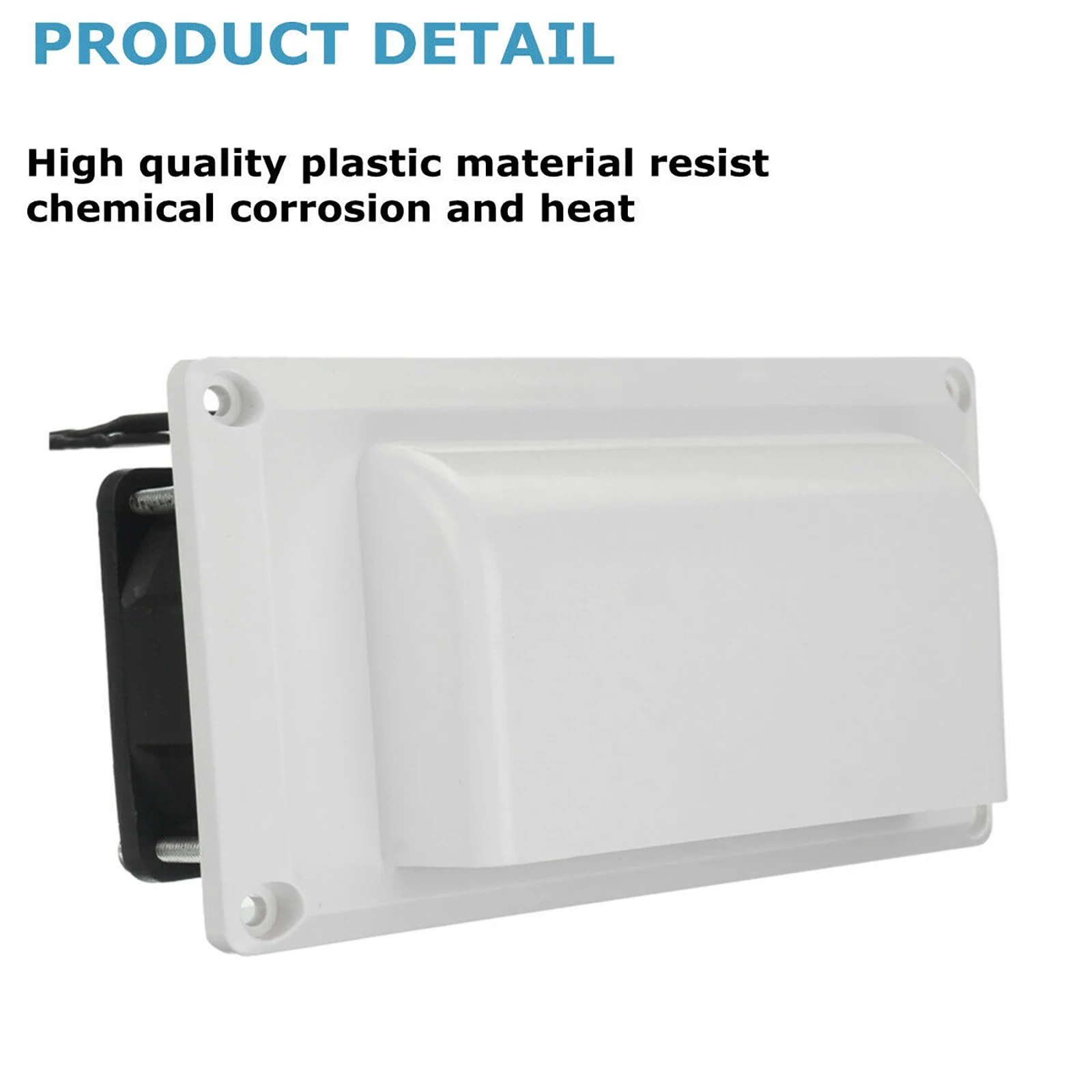 DC12V 25W RV Side Air Vent Caravan Motorhome Trailer Side Air Vent Ventilation Exhaust Fan for Camper Trailer Boat Marine Yacht