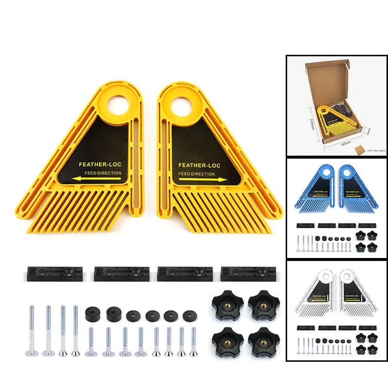Woodworking Multi-purpose Feather Loc Board Set Engraving Machine Double Feather boards Miter Gauge Slot Woodworking DIY Tools
