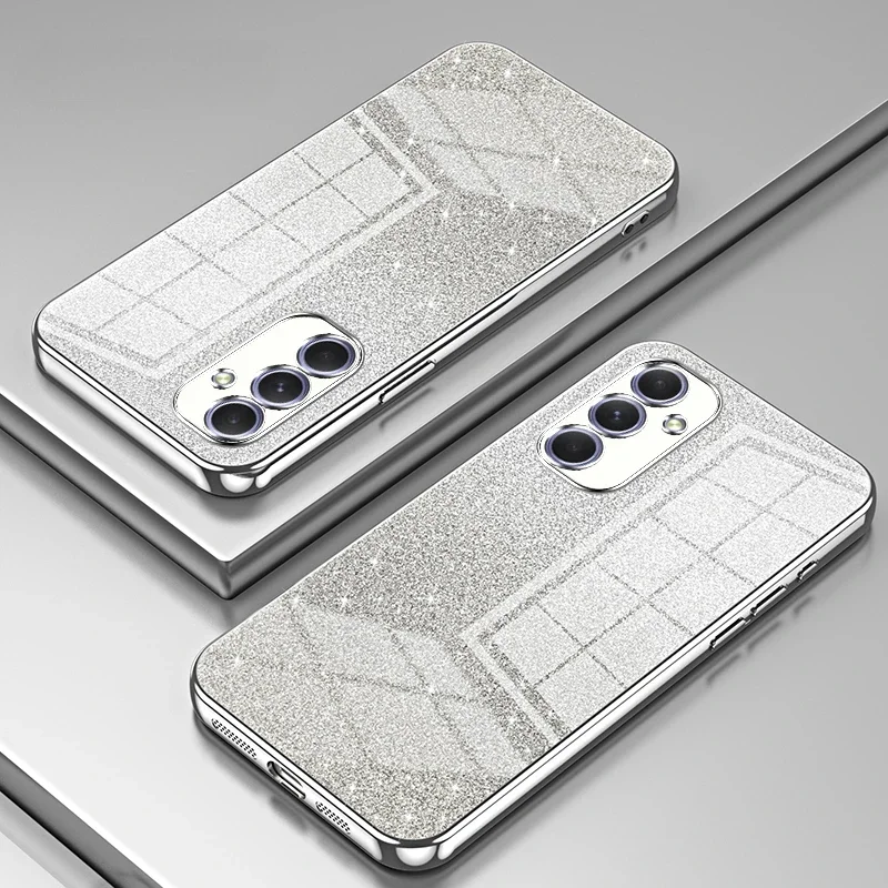 Sparkling Glitter Plating Protective Phone Case - Sleek Back Cover Design