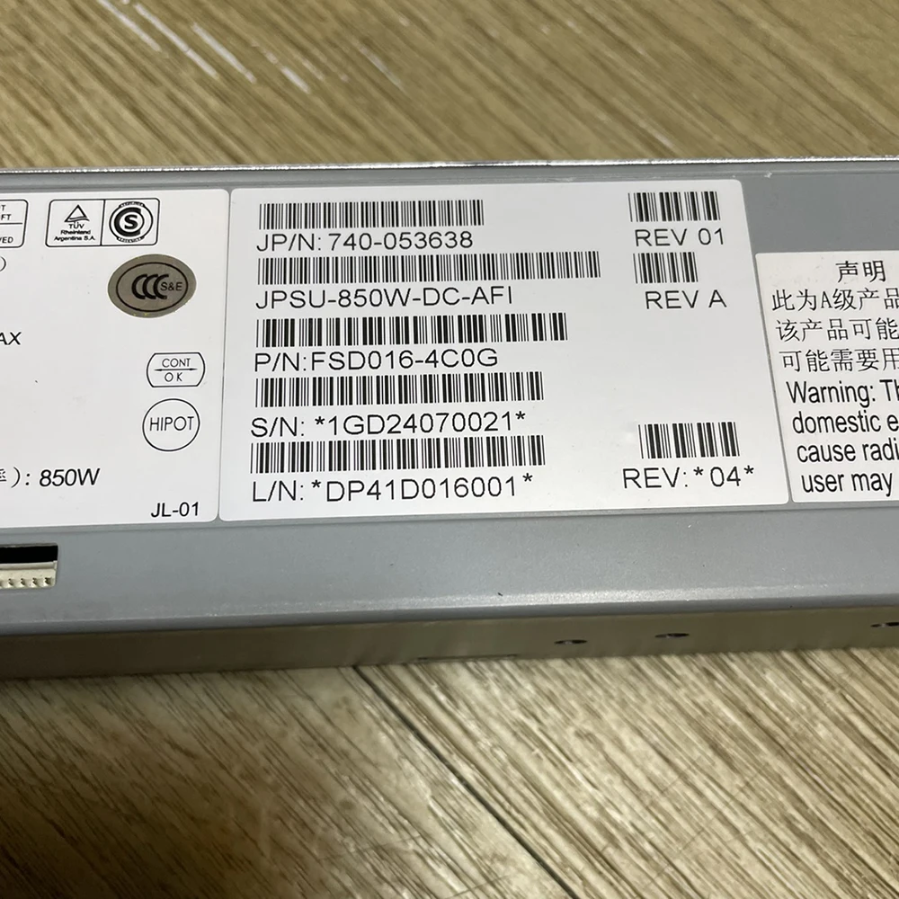 QFX5100 QFX5200 EX4550 850W JPSU-850W-DC-AFI 740-053638 Switching Power Supply Works Perfectly Fast Ship High Quality 4 QFX5100 QFX5200 EX4550 850W JPSU-850W-DC-AFI 740-053638 Switching Power Supply Works Perfectly Fast Ship High Quality - Image 2