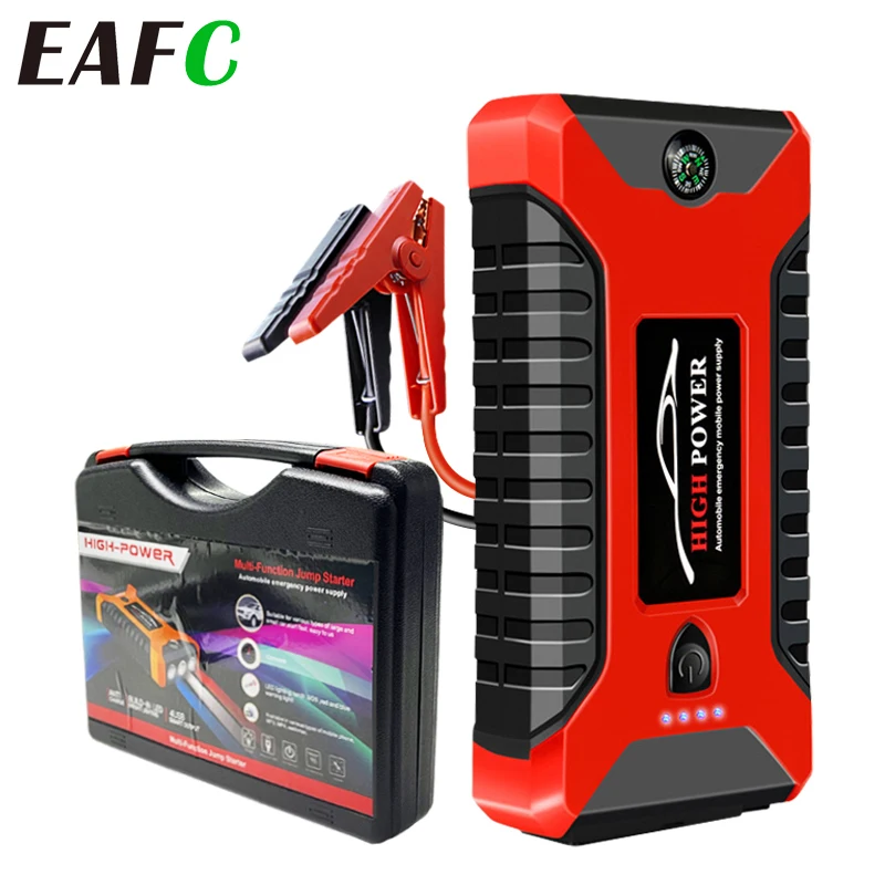 600a Car Jump Starter Power Bank 20000ma Output Portable Emergency