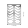 Eyebrow Template Stencil Draw Board Makeup Practice Accessory Mouth Silver and Lip Mold 2
