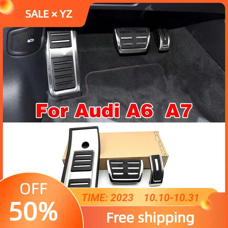 

Original brand new For Audi Q7 4M Q8 metal accelerator brake rest area pedal automatic transmission anti slip