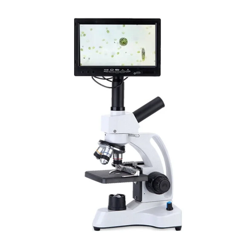 4000X microscopio biologico monoculare professionale schermo acquacoltura  sperma acaro delle uova ispezione del sangue - AliExpress