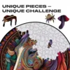3D Vision Tiger Wooden Puzzles for Adults and Kids, Brightly Colored Unique Shaped Animal Wood Puzzles toys christmas gift 4