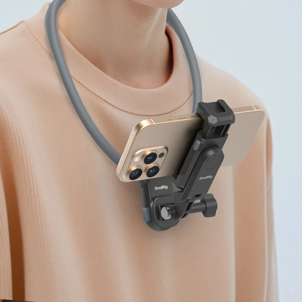 Smallrig Silicone Neck Mount Quick Release Hold Phone Holder for iPhone 15 14 13 XIAOMI Smartphone Action Cameras Accessories