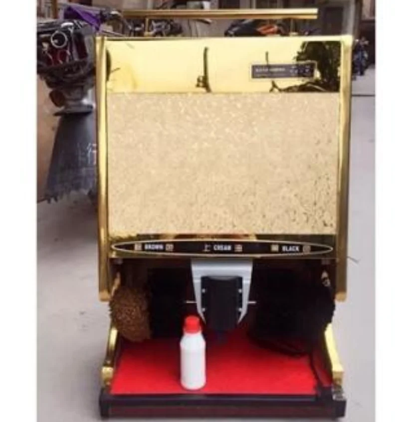 เครื่องขัดรองเท้าอัตโนมัติ 220V สำหรับล็อบบี้โรงแรมพร้อมเซ็นเซอร์ เครื่องมือขัดรองเท้าสำหรับใช้ในบ้านและเชิงพาณิชย์ FD 1