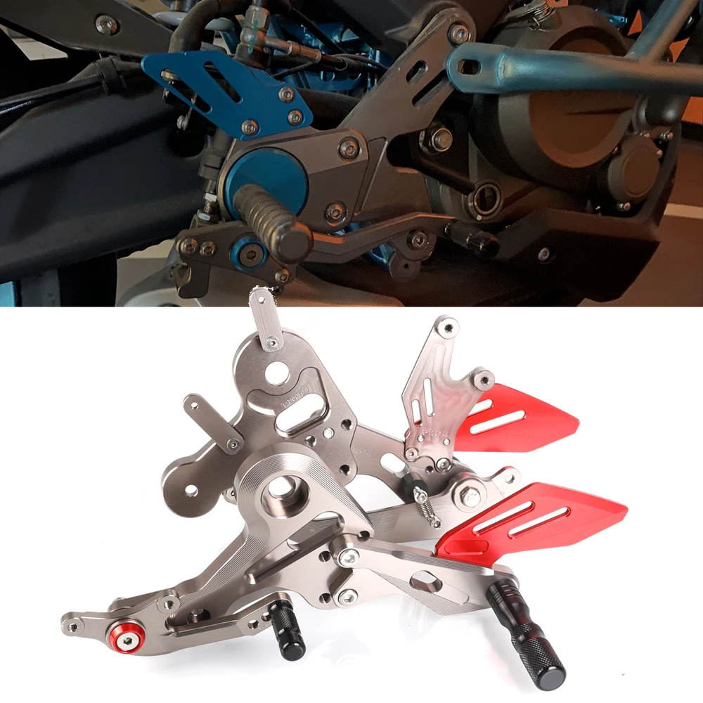 

Мотоциклетные аксессуары для CFMOTO 450 SS SR 450SR 450-SR 2022 2023 CNC Регулируемая Задняя подставка для ног задняя подставка педаль