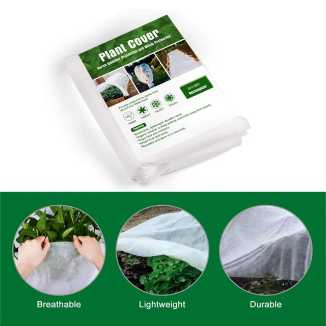 Couverture de protection des plantes en pot, 25/30 g/m², Anti-gel, en tissu  Non tissé, pour jardin, semis, protection des arbres fruitiers, hiver -  AliExpress