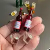 Cute Miniature Simulation Mini Beer Water Bottle Drinks Model For Barbies Ob11 Dolls House Accessories Kids Playtend Play Toys 2