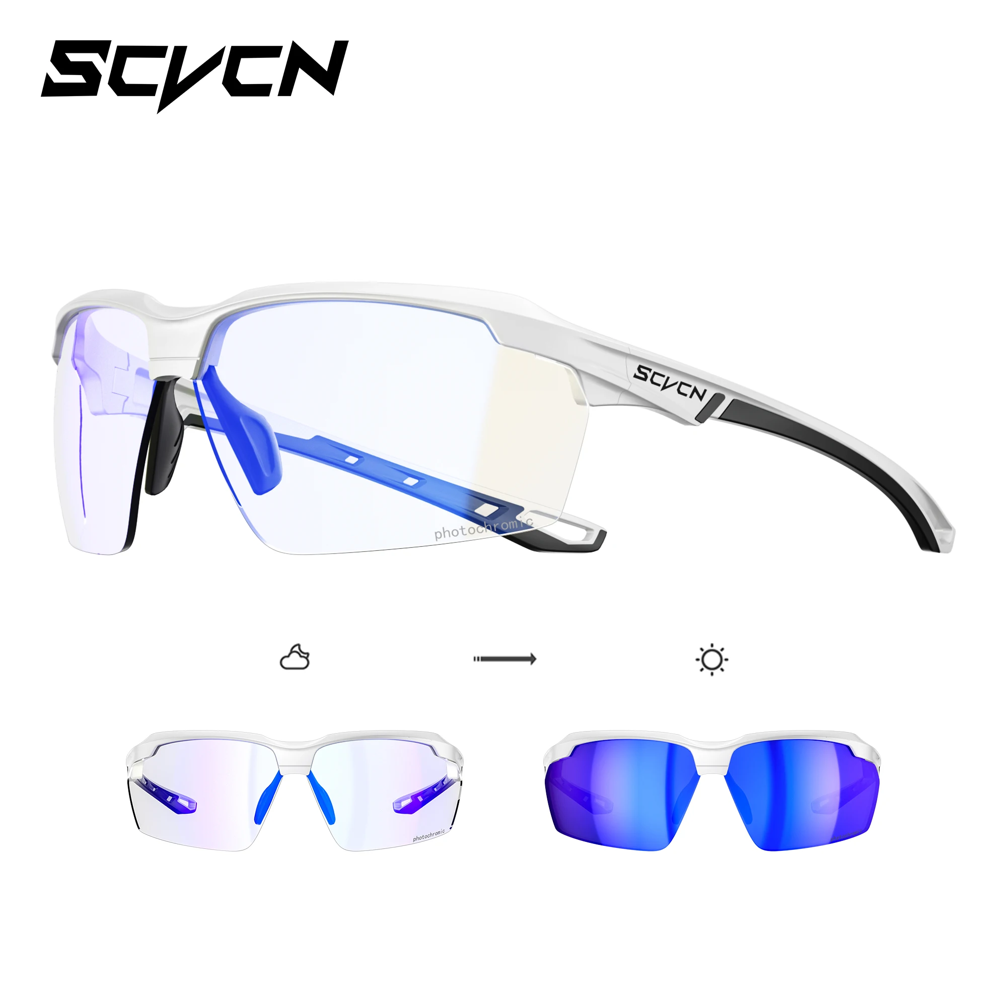 Enhanced Outdoor Photochromic Shockproof Sunglasses