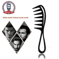 Barber Men Oil Comb Wide Tooth Shark Plastic Comb Hair Clipper Curling Salon Home Hairdressing Comb Massage Barber Stlying Tools 1