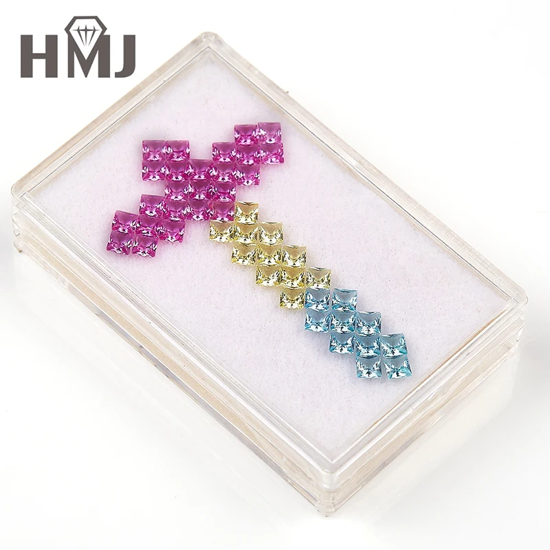 (Niemals verblassen) Original Thailand Halbedelstein Regenbogenfarbe Blauer Saphir Preisperlen für die Herstellung von Armbandschmuck – Detail 9