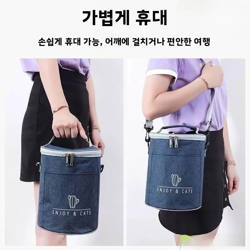 두꺼운 절연 도시락 가방 방수 학생 초등학교 도시락 가방 휴대용 식품 보존 용기