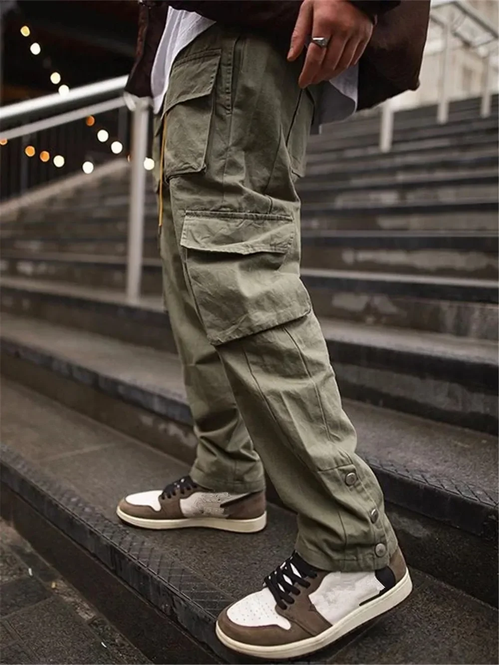 

Cargo Pants Men 2023 Hip Hop Streetwear Jogger Pant FashionTrousers Gyms Fitness Casual Joggers Sweatpants Men cargo pants