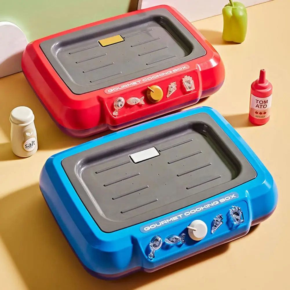 Educational Role Play Toy Kids Play House Toy Simulated Frying Pan Food Utensils Accessories Kitchen Playset for Toddlers