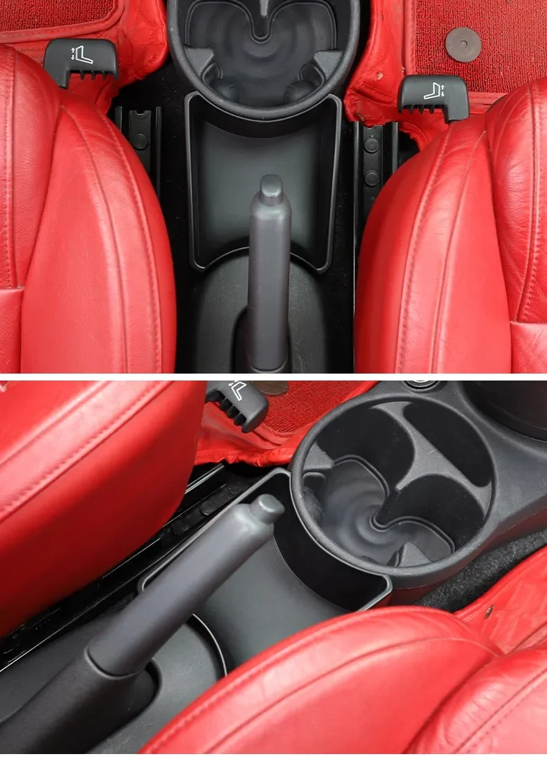 Für FIAT 500 2011-2015 Auto-Getränkehalter-Ablage Auto-Aufbewahrungsbox Organizer-Ablage Innenraum-Zubehör – Detail 5