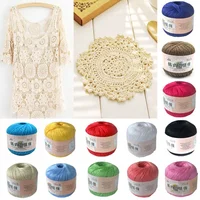 50g /roll 0.8mm Lace Thread Crochet Cotton Yarn Handmade DIY Line Fine Wool for Knitted Woven Sewing Accessories 2