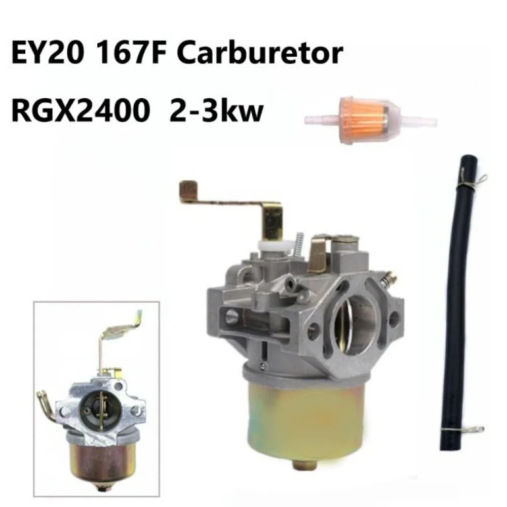 

RGX2400 EY20 167F Carburetor With Fuel Line Filter For Robin EY20 167FGenerator Carb Gasoline Engine Generator Accessories