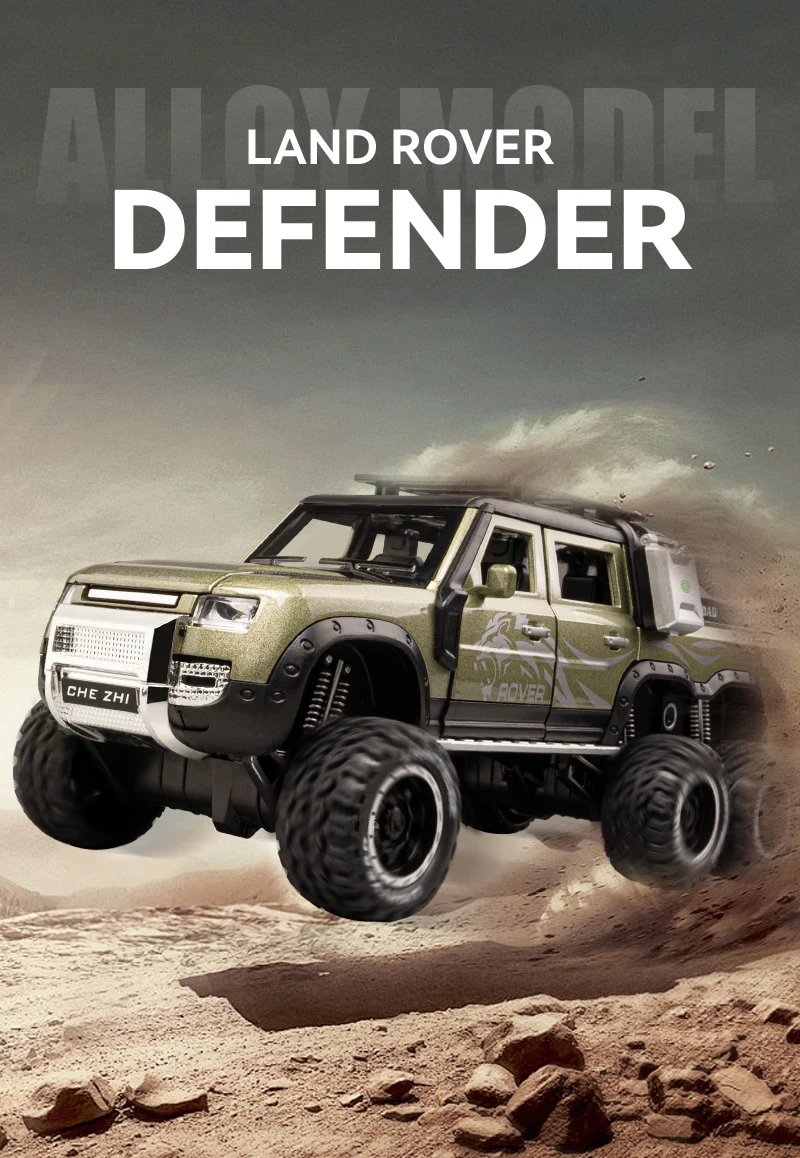 Land Rover Defender Huntsman 110 6X6 1:24 Ölçekli