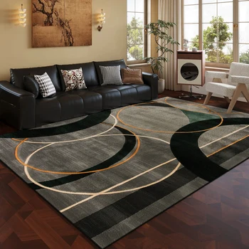 Abstract Large Area Non-Slip Washable Rug 1