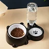 Cat Bowl 2-in-1 Drinking Water Dog Food Pot Water Bowl Rice Pot Pet Supplies Cat Bowl Pet Drinking Water Feeding Integration 4