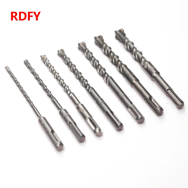 1pcs 110mm 160mm SDS PLUS Phillips Drill Bit Rotary Hammer Drill Bit Impact Drill Bit Concrete Drill Bit For Stone Wall Opening greenery 6 16mm impact drill bit concrete extended wall penetrating universal square handle electric hammer drill