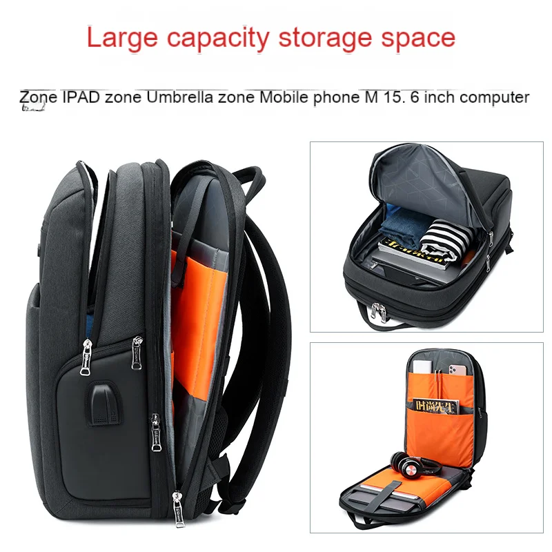 Multifunctional Backpack Trendy Men's Sports Bag Schoolbag Women's Computer Bag Travel High-end Casual Waterproof Backpack