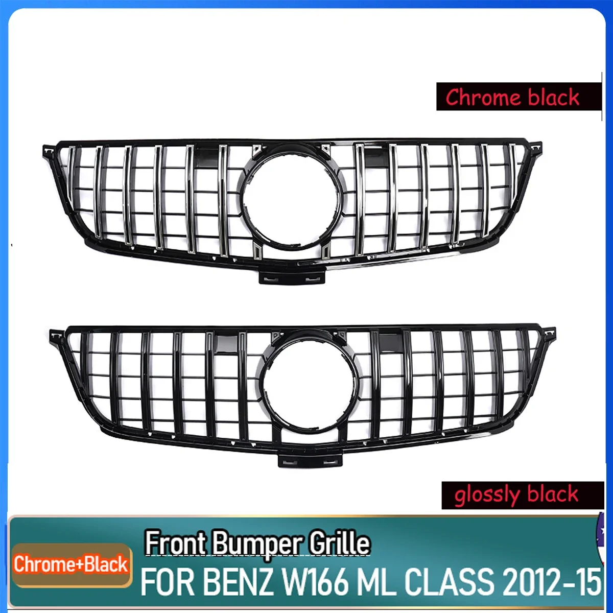 

Решетка для переднего бампера Mercedes-Benz ML300 ML320, 2012-2015