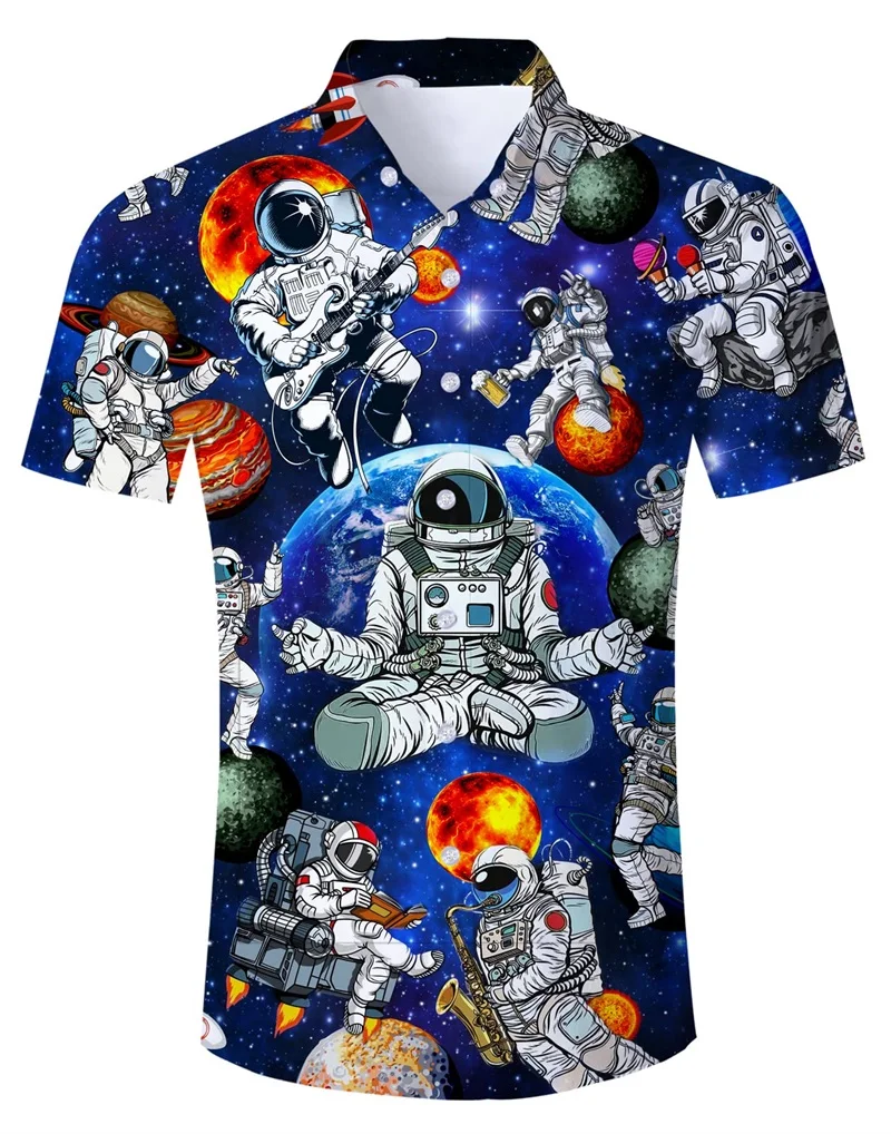 thumbnail image 1 of Camisas con botones para hombre, camisetas con estampado 3D completo, camisetas gráficas novedosas, camisetas hawaianas divertidas de manga corta de verano, camisetas de calle, 1 of 5