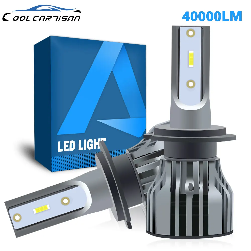 Faro LED azul de hielo, bombillas Canbus sin Error, Chip CSP, 120W, H7, H4,  H1, 20000LM, H11, H8, H9, 9005, 9006, 4300, HB3, HB4, 6000K, 8000K, 10000K  - AliExpress