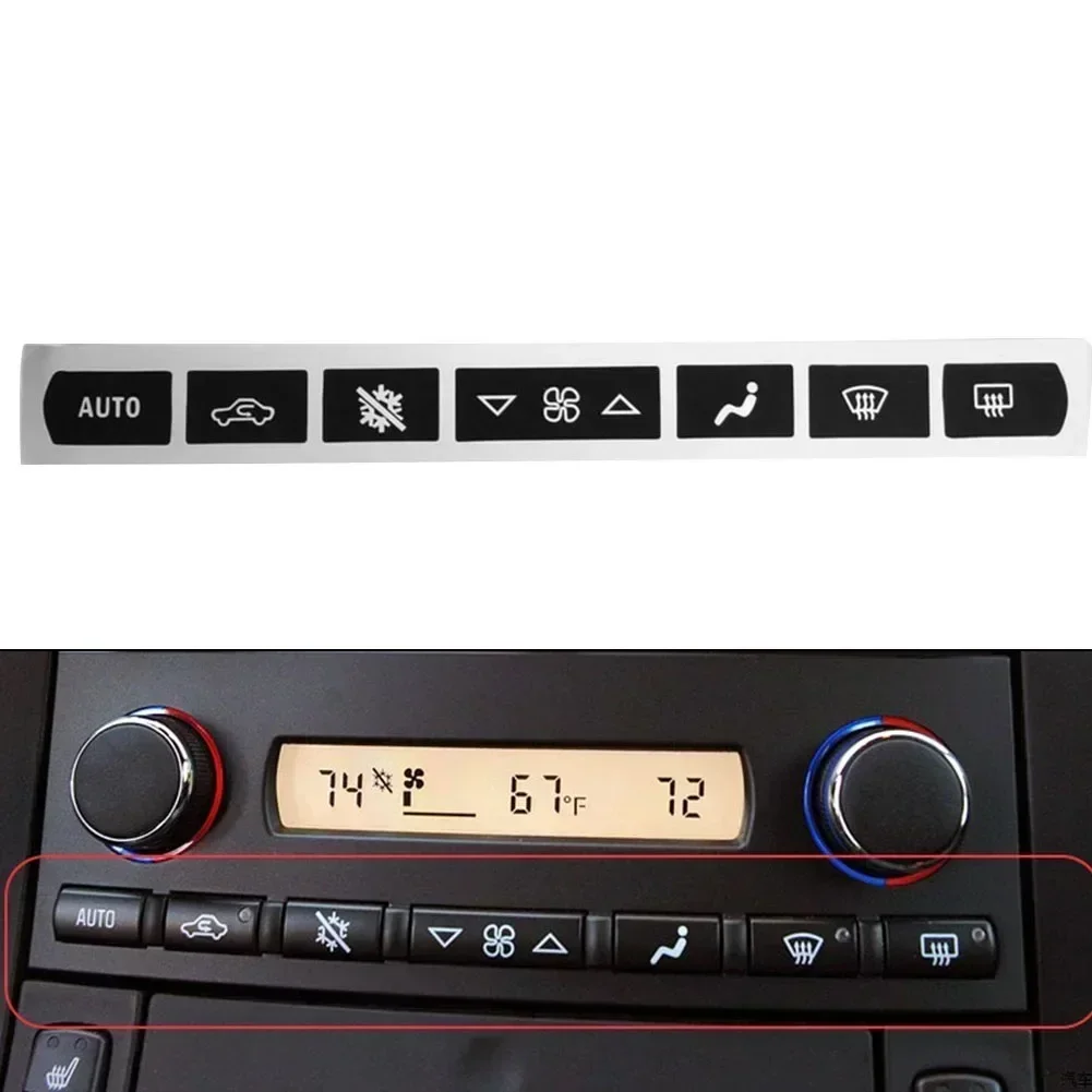 고급 비닐 스티커 액세서리 Corvette C6 2005,2006,2007,2008-2013 용 A/C 기후 제어 버튼 수리 데칼 스티커