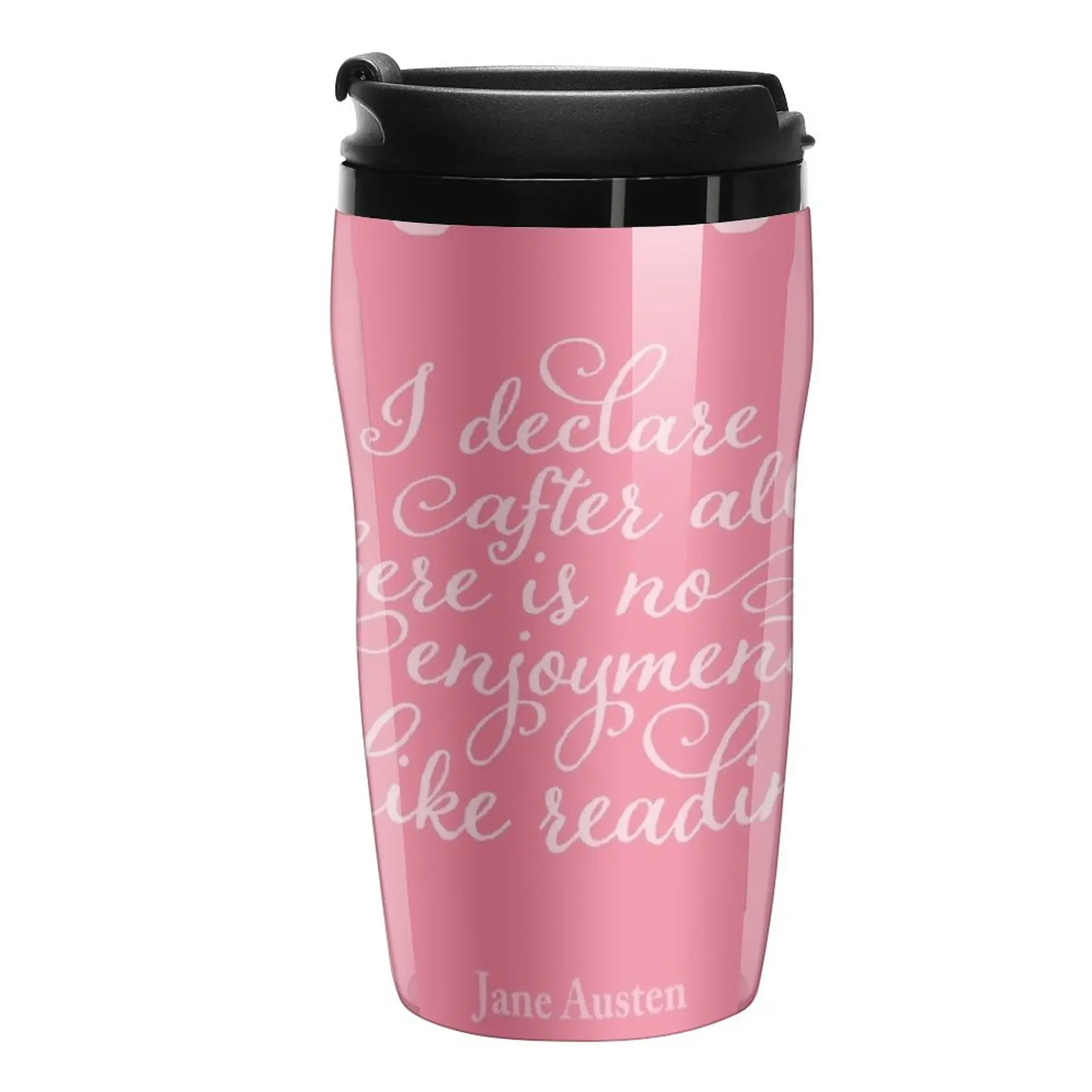 

New Jane Austen Pride and Prejudice Floral Bookish Quote Travel Coffee Mug Cute Mugs Insulated Cup For Coffee