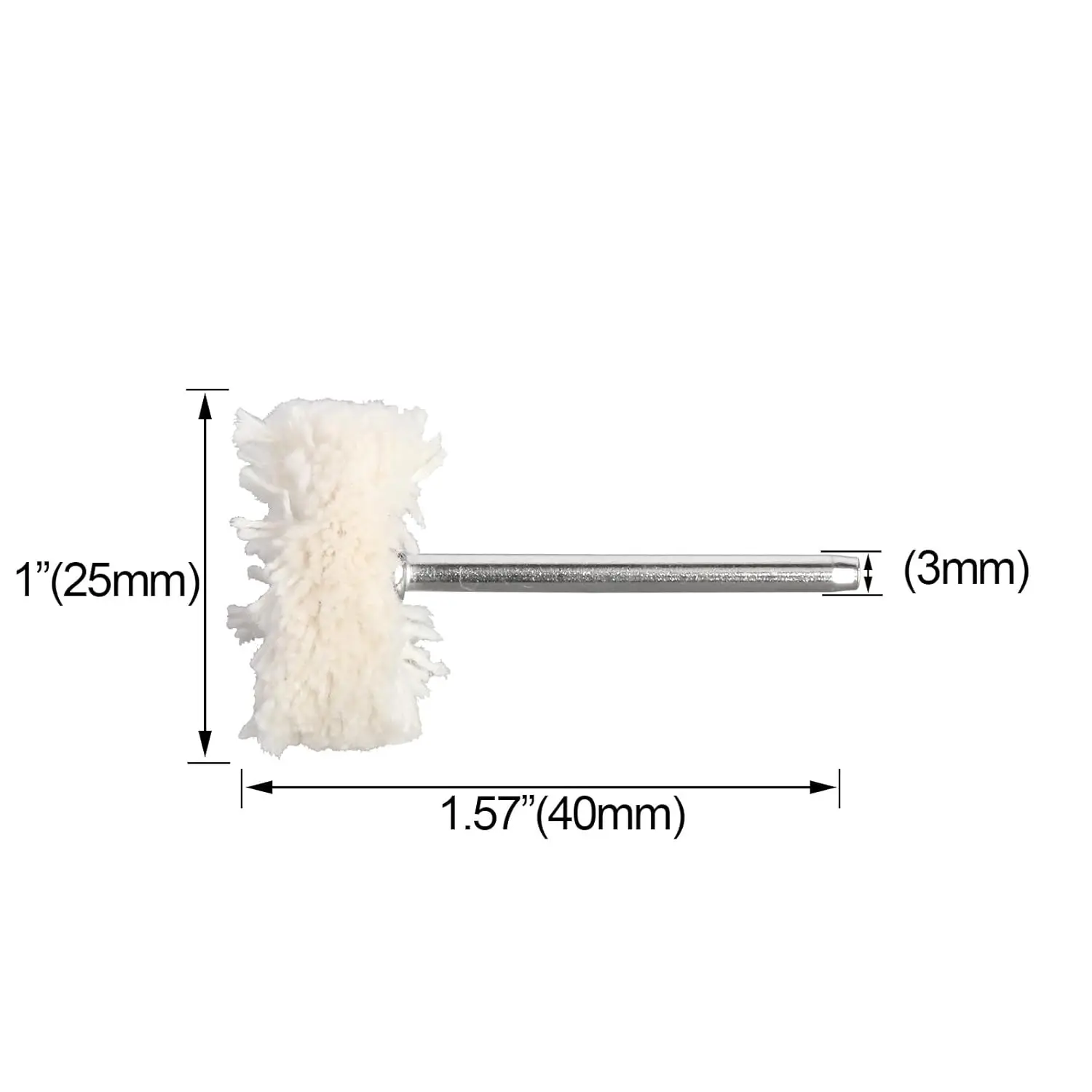 30pcs 3mm 면 연마 버핑 휠 로터리 도구 액세서리, 로터리 도구 액세서리 연마 휠 쥬얼리 연마 키트