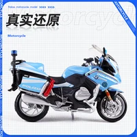 Maisto 1:18 BMW R 1200 RT Police Motorcycle Model Die-casting Toys Collection Kids Toys y 2