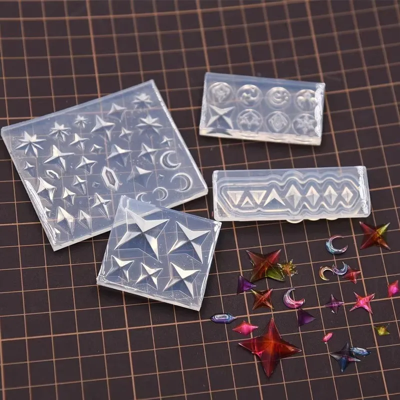 Silicone Mold Pottery Clay Silicone Mold For UV Glue Earring DIY