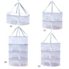 4 Layer Drying Net Herbs with Zips Fish Hanging Basket Folding Anti-Fly Fine-Grained Grid Drying for Fish/Vegetables/Fruit/Herbs 6
