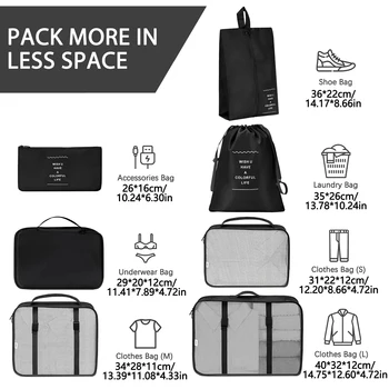 Travel Packing Cubes Set 2