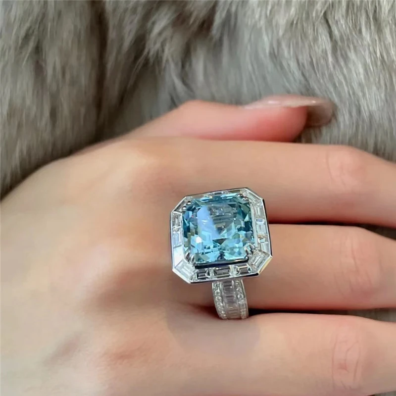 

Французское романтическое и элегантное искусственное Открытое кольцо, элегантное женское серебряное праздничное кольцо, которое не выцветает