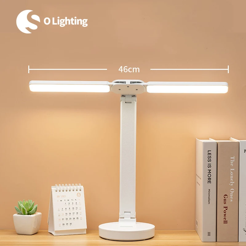 

LED Desk Lamp Eyes Protection Rechargeable Touch Dimmable Table Lamp Foldable Reading Bedside Lamp for Bedroom/Study/Office