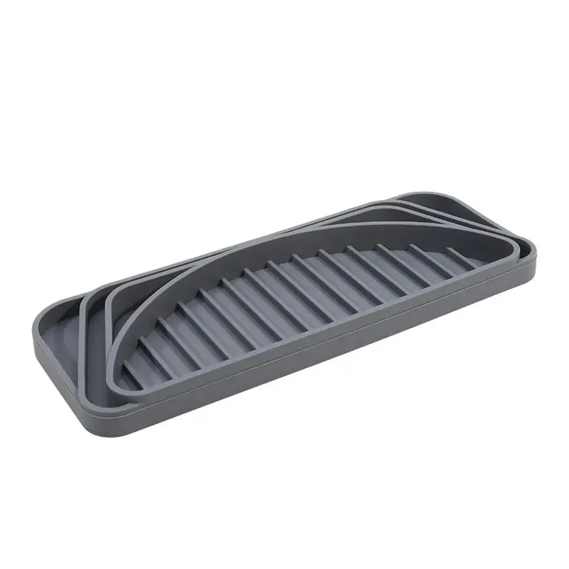 Silicone Organizer Tray for Refrigerator Coffee Machine Bar Counter Water Dispenser Silicone Drain Pad Drip Tray Bathroom