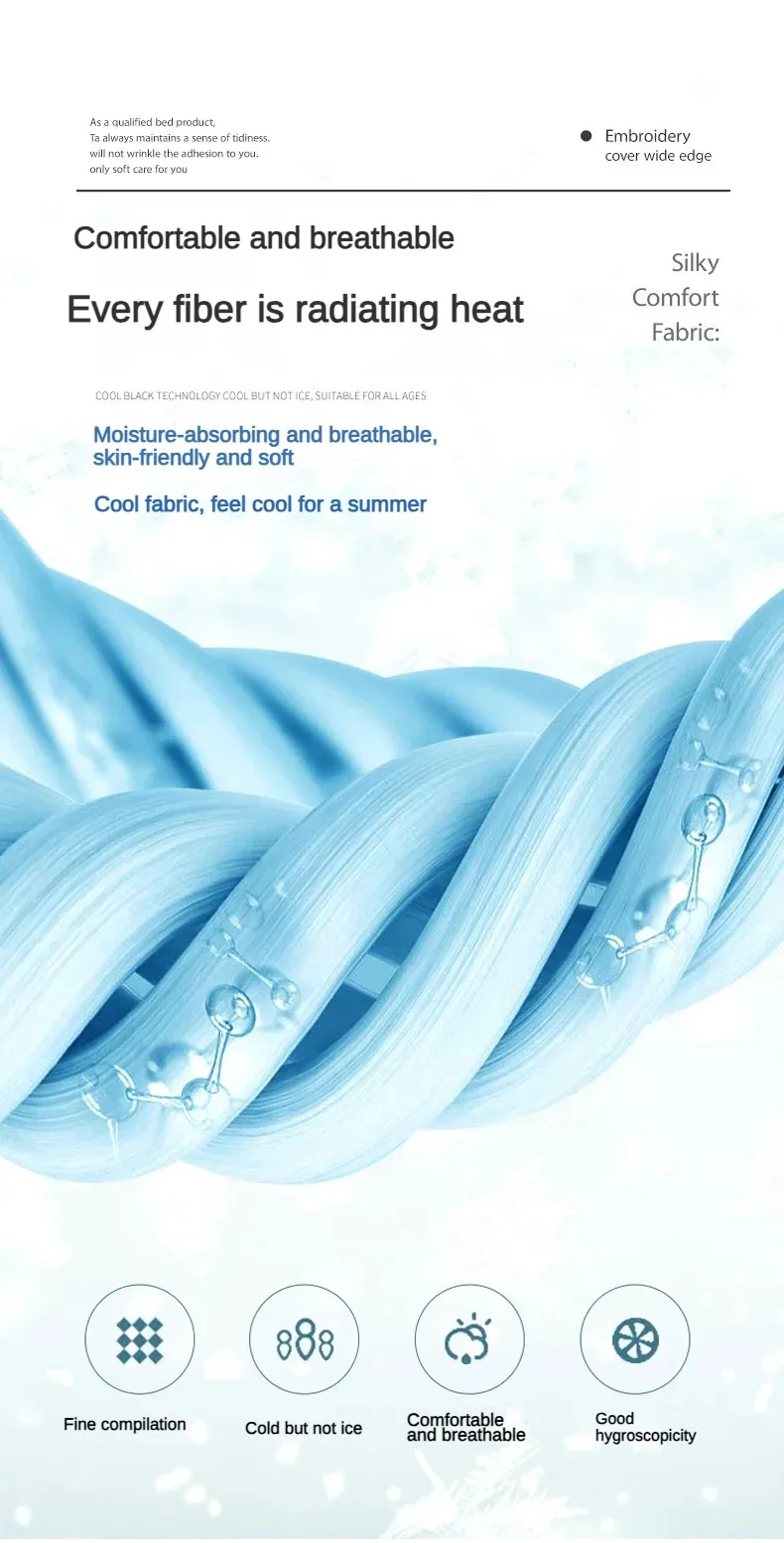 Description Picture 6 of itemKorean version lace solid color bed skirt three piece set, skin friendly double-layer bed cover, non slip bed cover