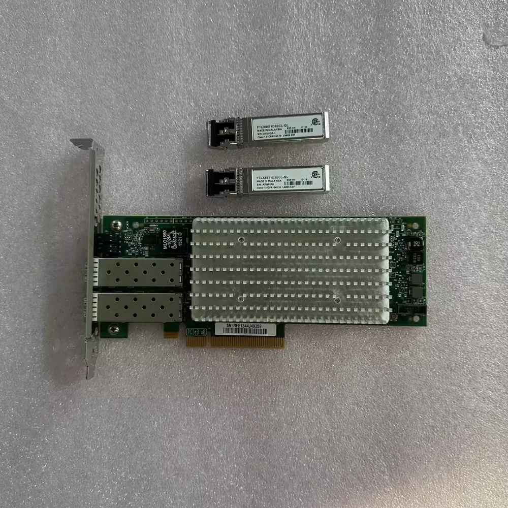 QLogic QLE8442-SR 듀얼 포트 25G 광섬유 HBA 카드, PCI-E x..