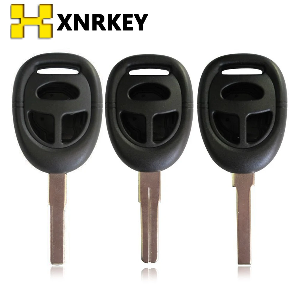 XNRKEY 3Button Smart Remote Car Key Case for SAAB 9-3 9-5 93 95 3 Buttons Replacement Key Shell Housing With 3 Types Uncut Blade