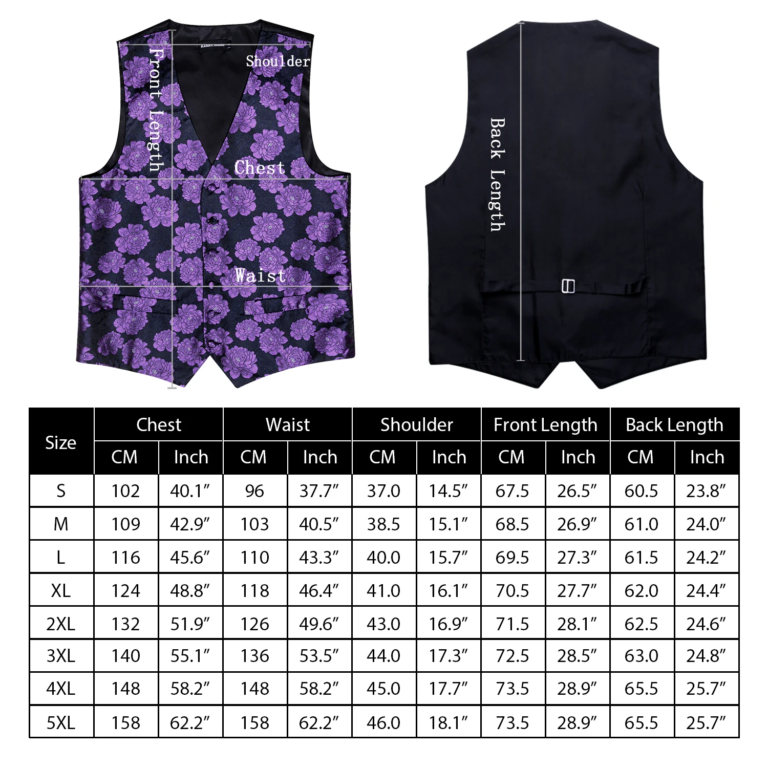 S-5xl 20 Colors Vest for Men Silk Solid Pink Blue Black Red Purple White Khaki Slim Fit Waistcoat Sleeveless Jacket Barry Wang 6