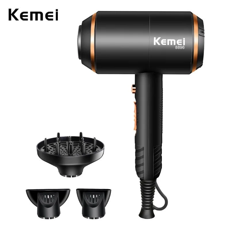 Kemei مجفف شعر كهربائي قوي مع نظام الحماية من الحر...