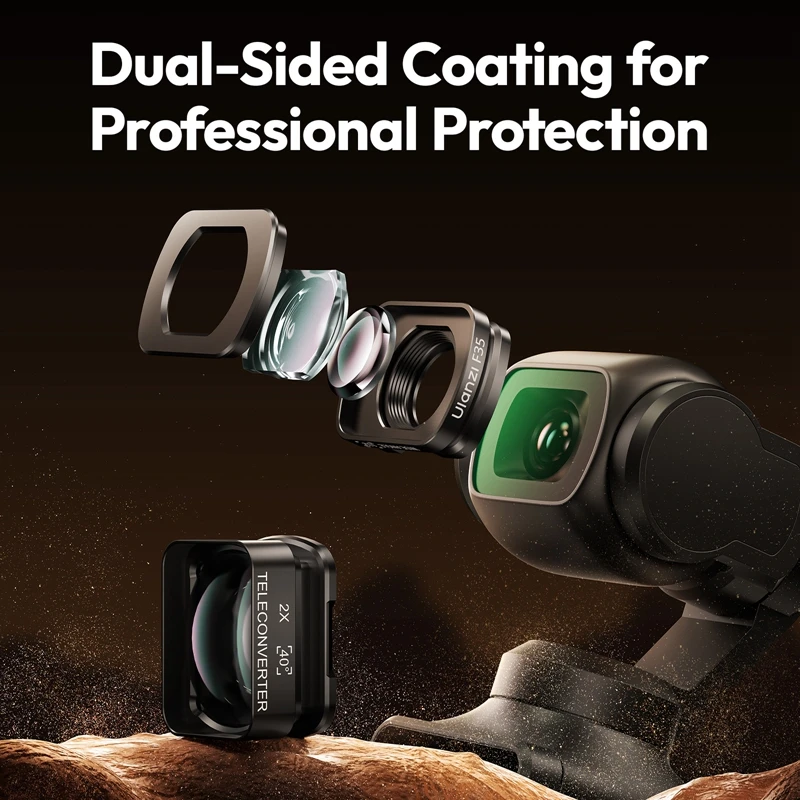 Ulanzi F35 Pocket Wide-Angle Lens Telephoto Lens for DJI Osmo